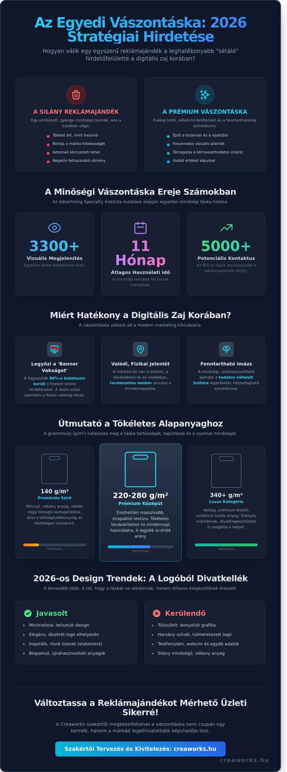 Egyedi vászontáska 2026: A fenntartható márképítés és a sétáló hirdetőfelületek ereje