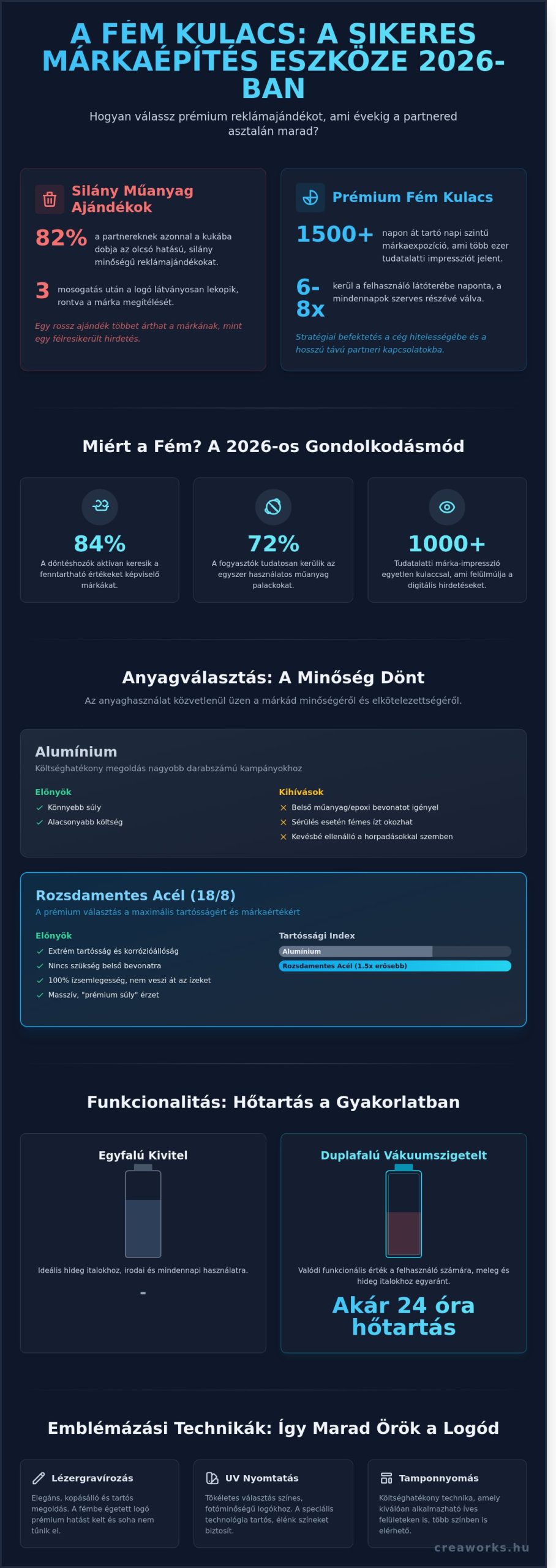 Fém kulacs vásárlási útmutató 2026: A tartós márkaképviselet eszköze