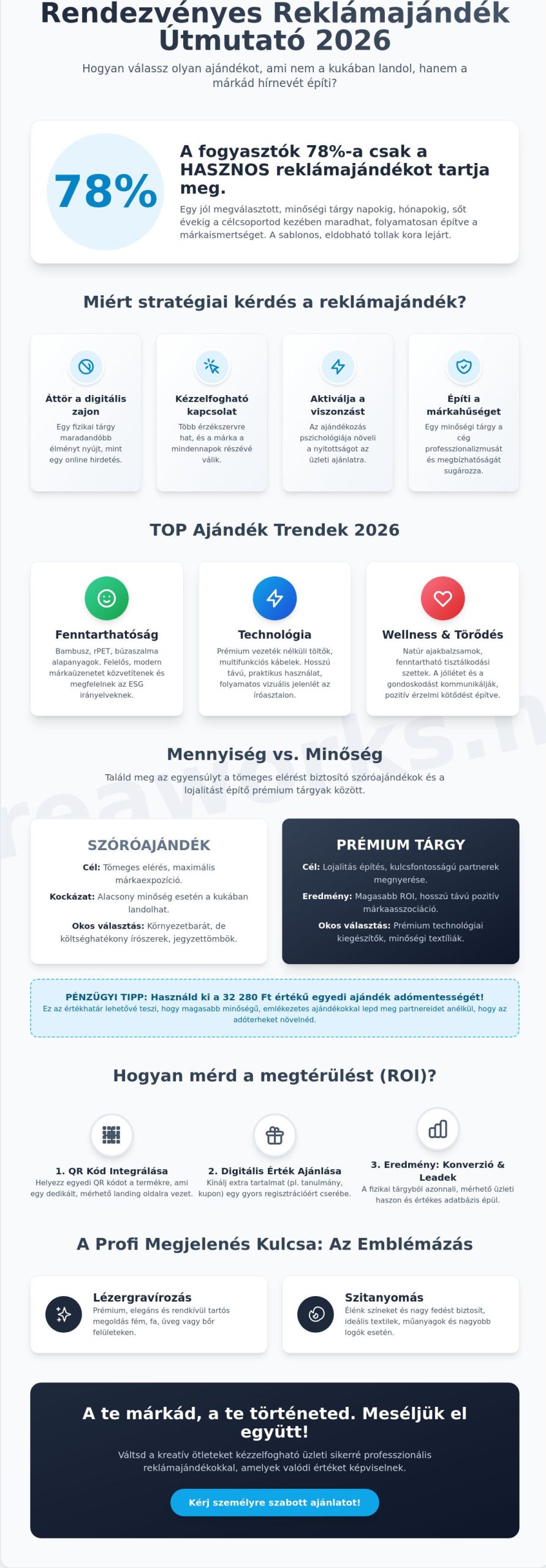 Rendezvényes reklámajándék kalauz 2026: Stratégiák és trendek a maradandó élményért