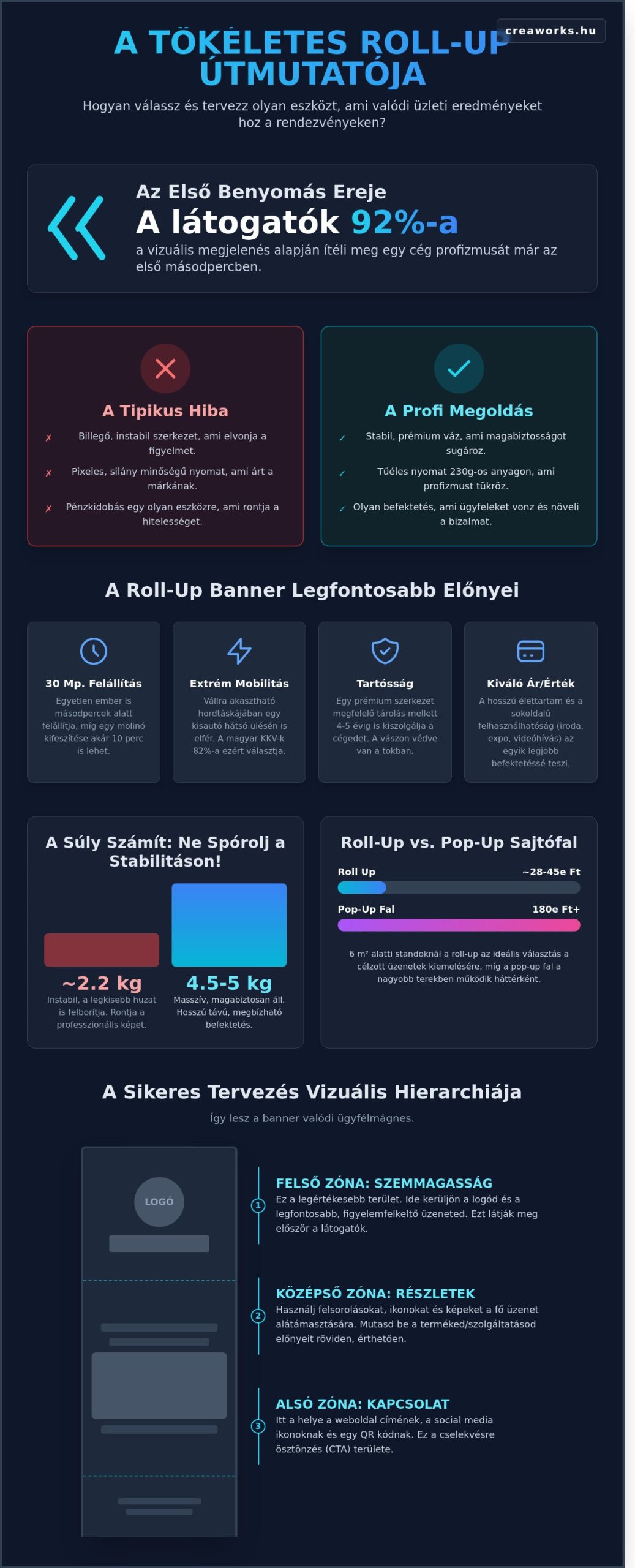 Roll up: A hatékony rendezvénymarketing és vizuális kommunikáció alapköve 2026-ban