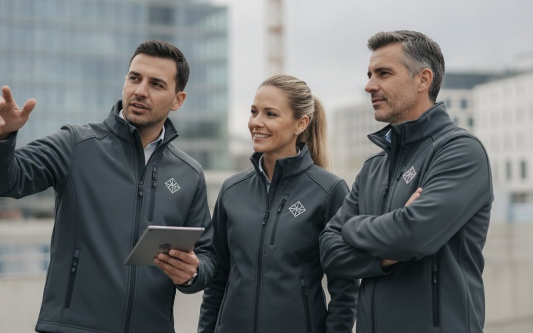 Logózott softshell dzseki: A prémium céges megjelenés útmutatója 2026