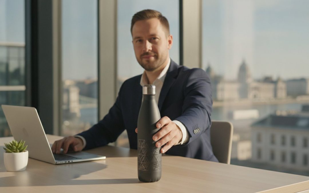 Egyedi kulacs logóval: A fenntartható márképítés eszköze 2026-ban