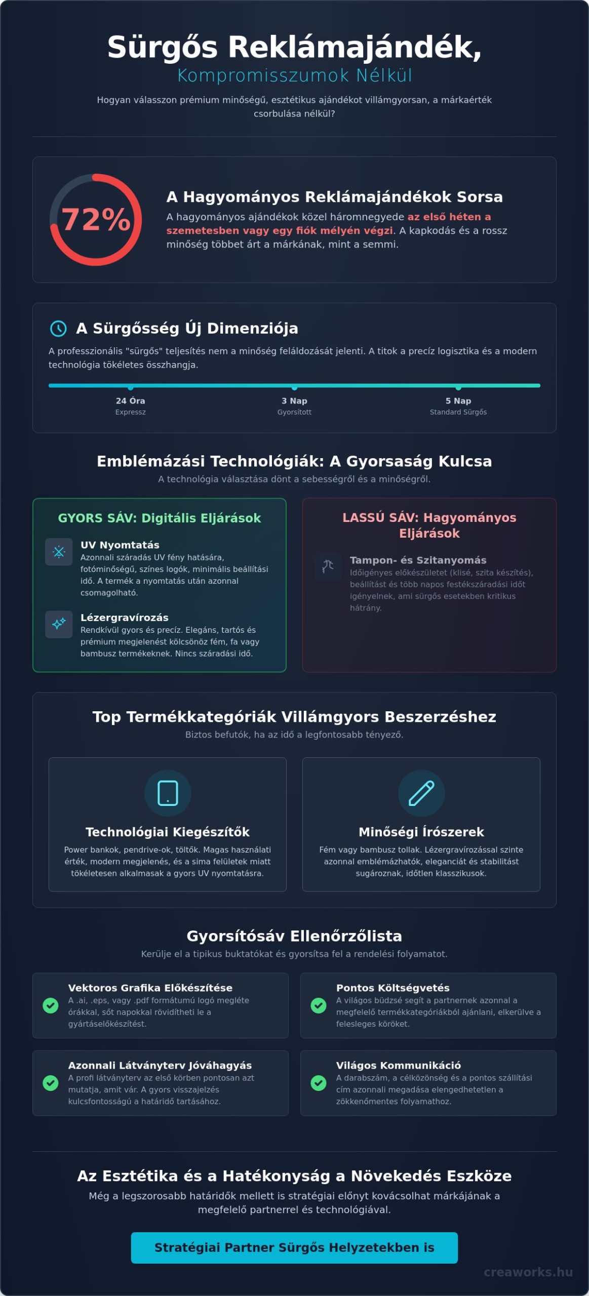 Raktáron lévő reklámajándék: Megoldások és stratégia, amikor szorít az idő 2026-ban