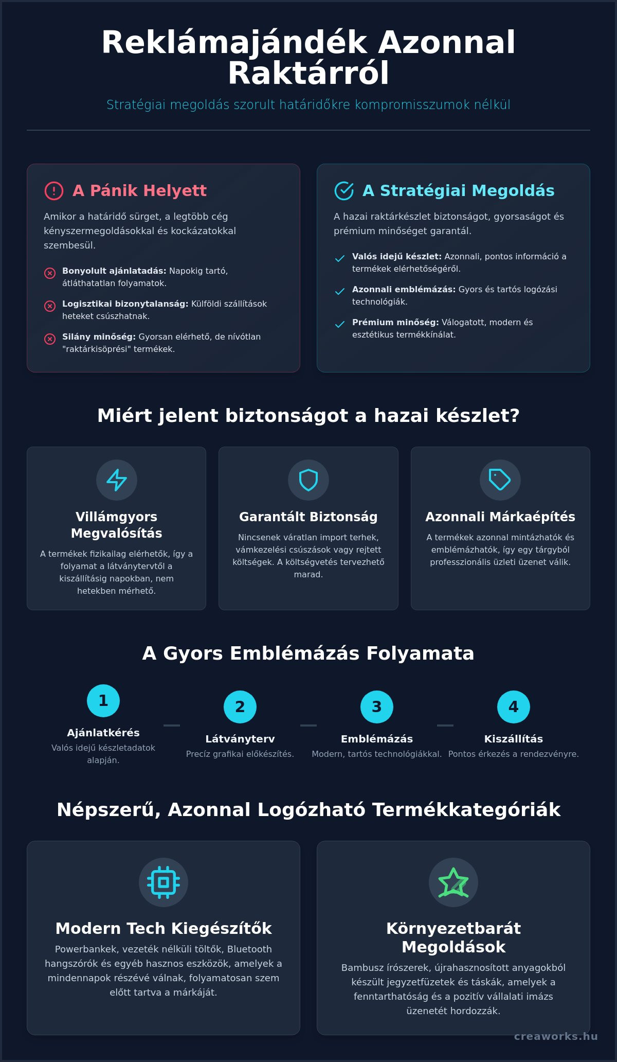 Reklámajándék azonnal raktárról: Prémium megoldások sürgős határidőkre