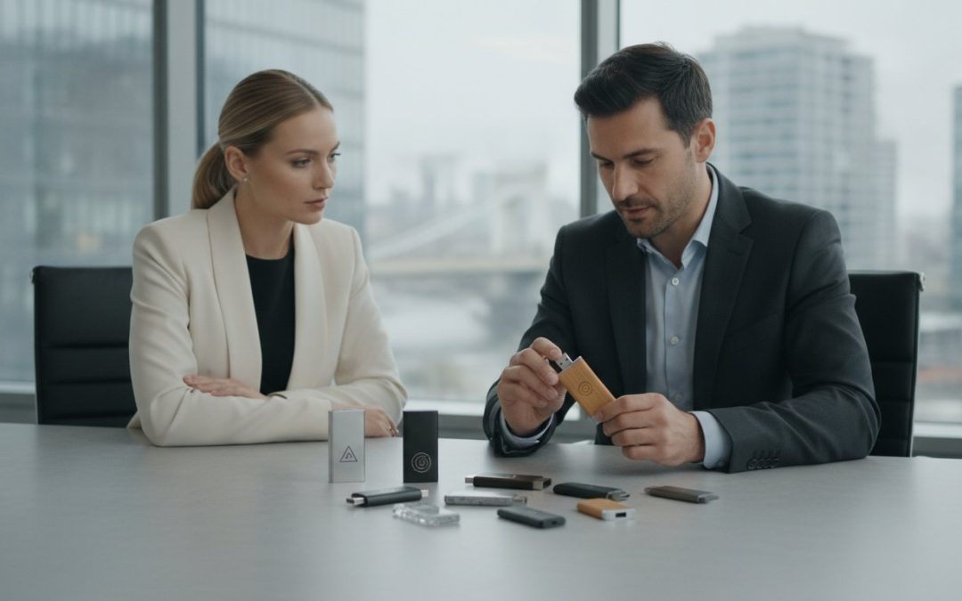 Logózott pendrive 2026: Stratégiai útmutató az adathordozók márkázásához