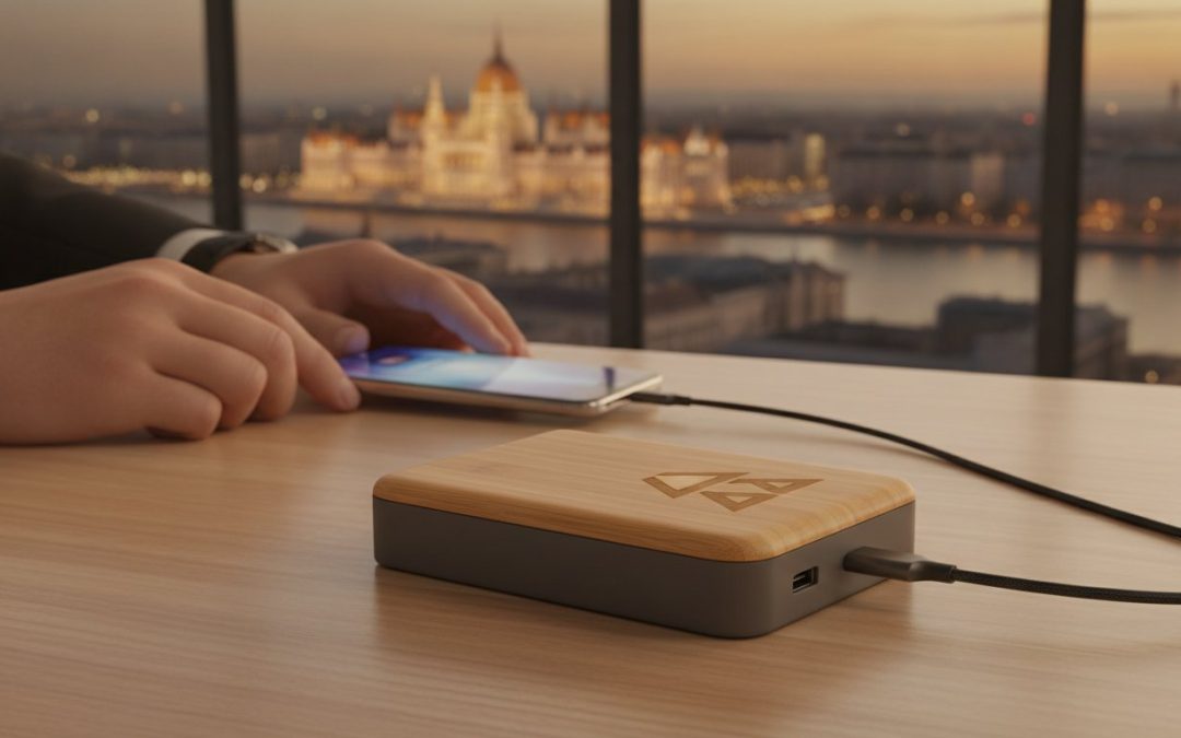 Logózott powerbank: A technológiai reklámajándékok stratégiai útmutatója 2026-ban
