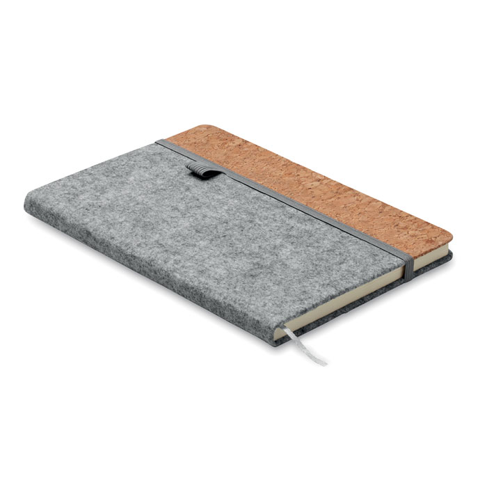 CORKBOOK A5 RPET filc és parafa notesz
