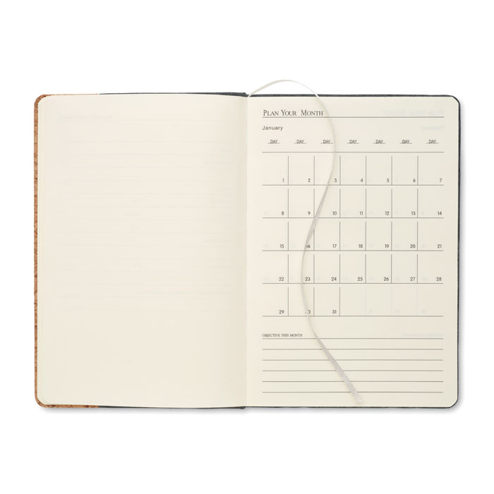 CORKBOOK A5 RPET filc és parafa notesz - Image 12
