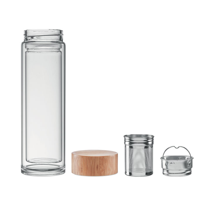 BATUMI GLASS Duplafalú üveg palack, 400 ml - Image 2