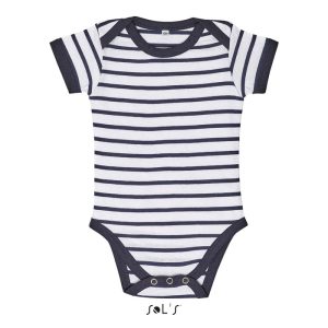 MILES BABY MILES BABY STRIPED BODYSUIT